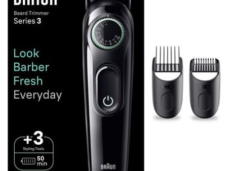 Aparador de Barba Braun Serie 3 BT3411 - Preto Verde Vivo Fashion