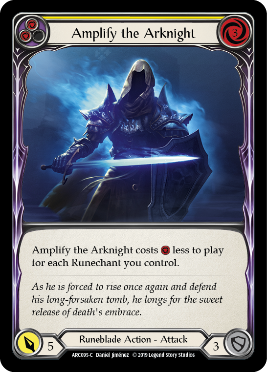 Amplify the Arknight (Yellow) [ARC095-C] 1st Edition Rainbow Foil Fashion