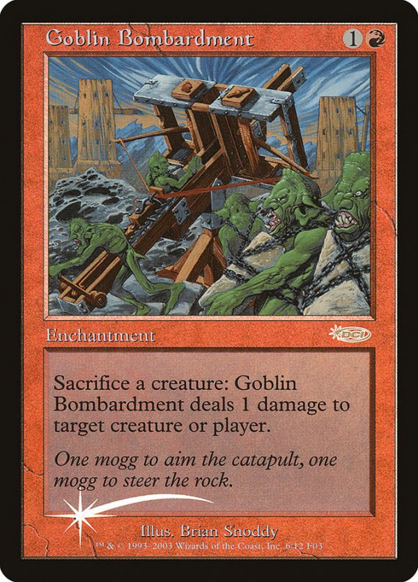 Goblin Bombardment [Friday Night Magic 2003] For Cheap