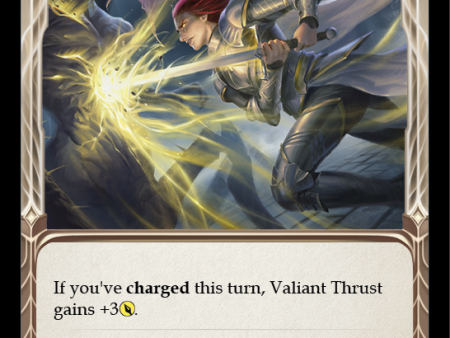 Valiant Thrust (Yellow) [MON040-RF] 1st Edition Rainbow Foil Online