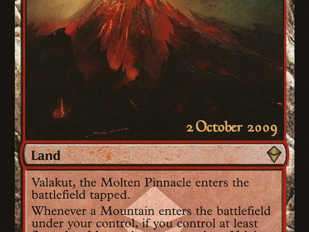 Valakut, the Molten Pinnacle [Zendikar Prerelease Promos] Hot on Sale