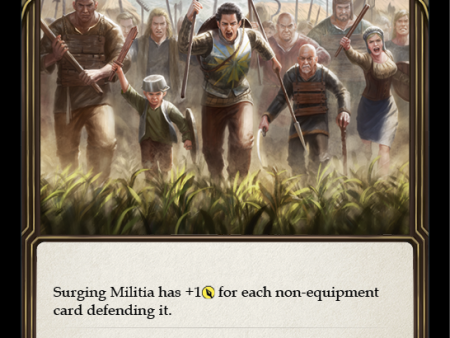 Surging Militia (Yellow) [MON288-RF] 1st Edition Rainbow Foil Discount