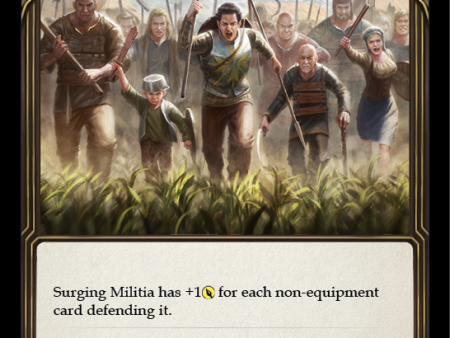 Surging Militia (Red) [MON287-RF] 1st Edition Rainbow Foil on Sale