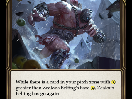 Zealous Belting (Yellow) [U-MON294-RF] Unlimited Rainbow Foil Cheap