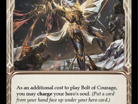 Bolt of Courage (Yellow) [MON043-RF] 1st Edition Rainbow Foil Supply